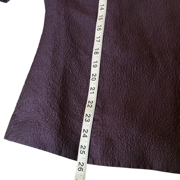 Eileen Fisher 100% Silk body/lining textured jacket with hidden snap closure, 1X - Picture 6 of 8